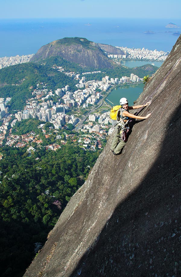 Climbing in Rio to Christ the Redeemer