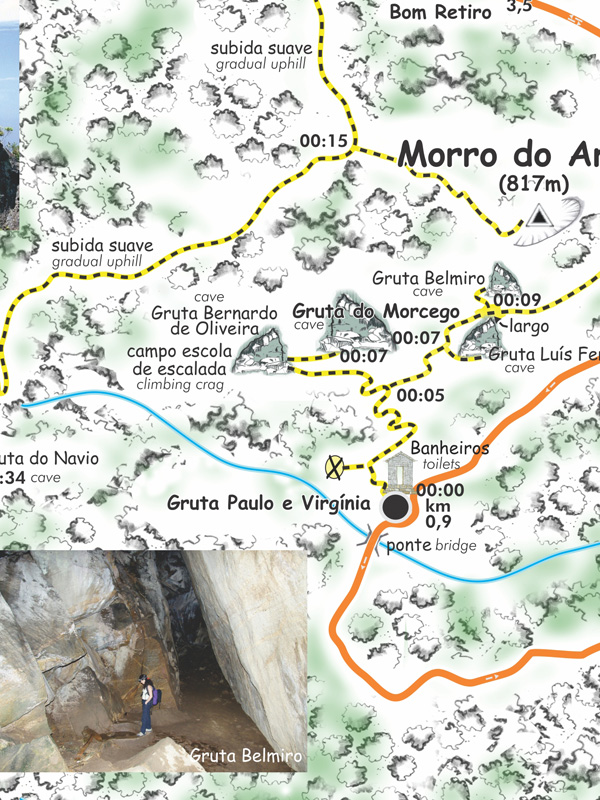 Mapa Das Trilhas Do Maciço Da Tijuca • Companhia Da Escalada