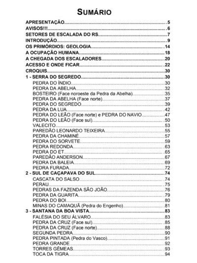 Guia de Escaladas de Caçapava do Sul e Santana da Boa Vista